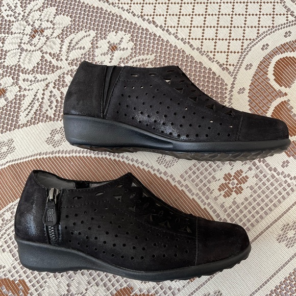 Drew-Metro women’s black leather shoes - Picture 2 of 6